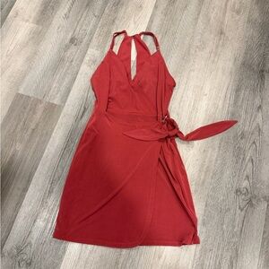 BCBG Elegant Maroon Wrap Dress
